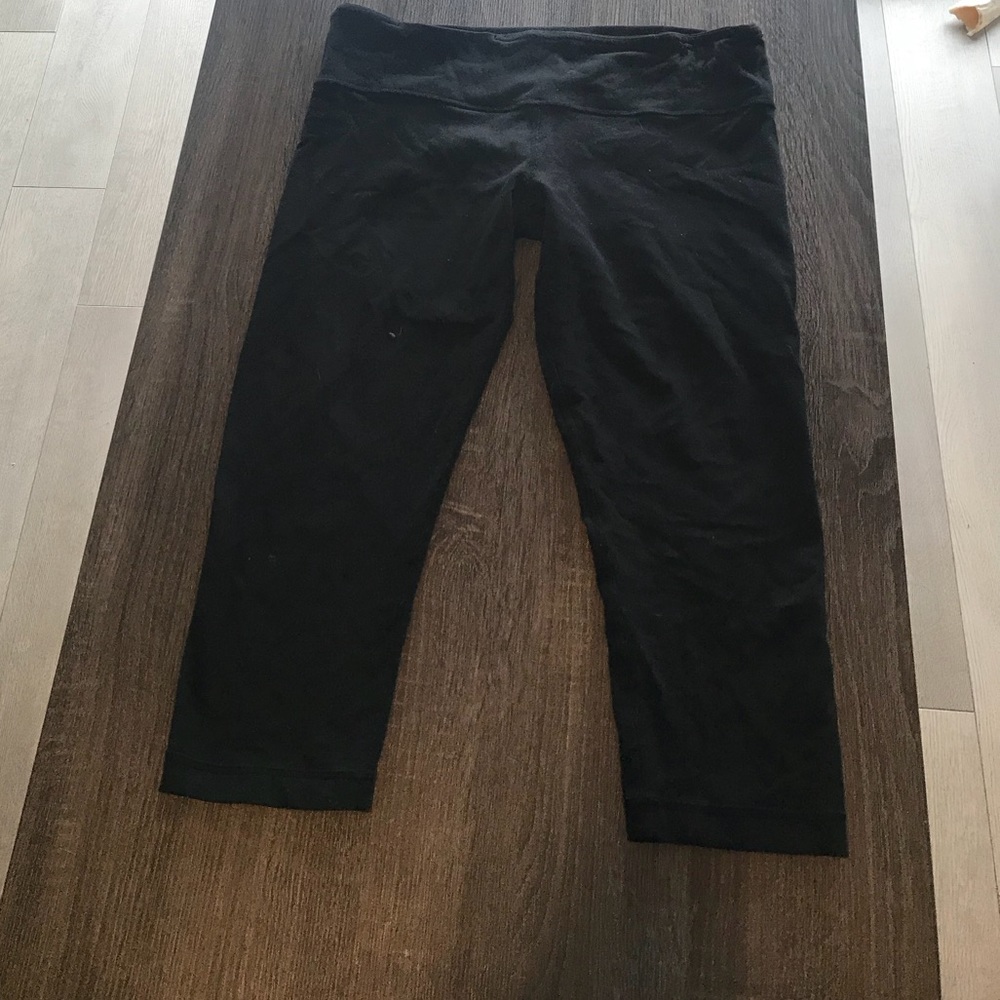 Black Ready Set Go Crop Lululemon Leggings